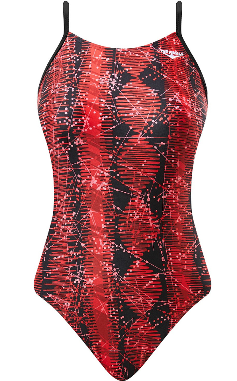 The Finals Women EDGE 1pc Swimsuit SwanBack Red - Size 30 XXS - $50